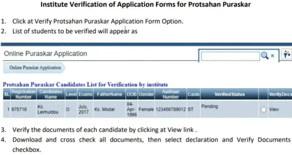 O Level Protsahan Puraskar