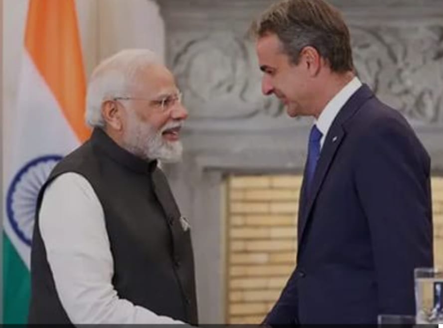 PM Kyriakos Mitsotakis Arrives in India